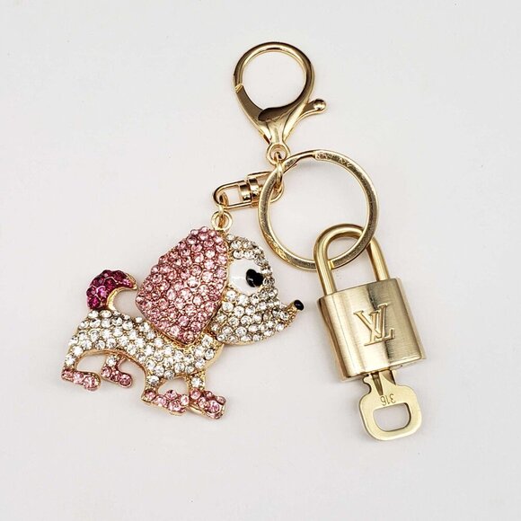 Authentic Louis Vuitton Lock & Key with unbranded Bagcharm, Keycharm, Keychain - Picture 3 of 7